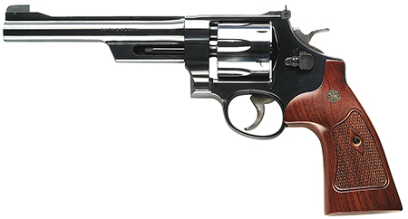 S&W 27 CLASSIC 357MAG 6.5" AS BLUED CHECKERED WOOD GRIPS - for sale