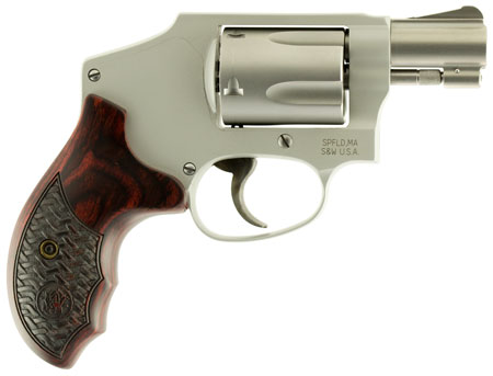 S&W 642PC P.CENTER 38SPL+P FS 1.875" 5-SH SS WOOD GRIPS - for sale
