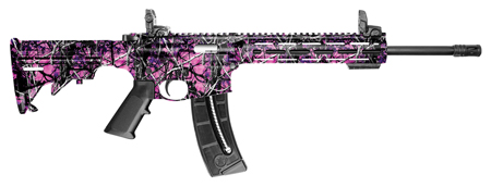 S&W M&P15-22 SPORT 22LR 16.5" 25-SH 6-POS STOCK MUDDY GIRL - for sale