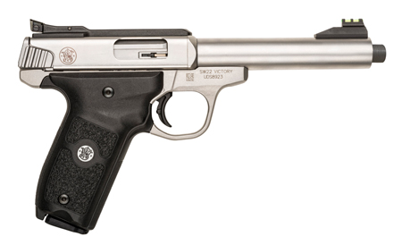 S&W SW22 VICTORY 22LR 5.5" AS 10-SHOT SS THREADED BBL - for sale