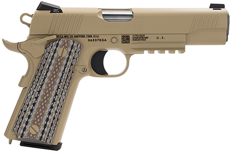 COLT M45A1 GOVERNMENT 45ACP 5" 7RD WITH RAIL FDE - for sale