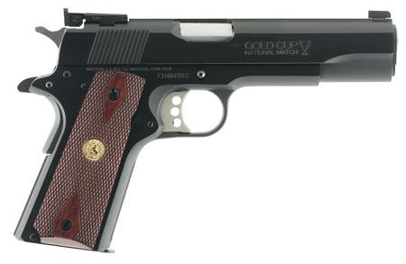 COLT GOLD NATIONAL MATCH 45ACP 5" 8RD SERIES 70 BLUED WALNUT - for sale