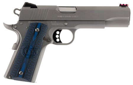 COLT COMPETITION 9MM 5" 8RD STAINLESS BLUE G10 GRIPS - for sale