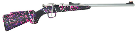 HENRY MINI BOLT 22S/L/LR 16.25" S/S SYN MUDDY GIRL< - for sale