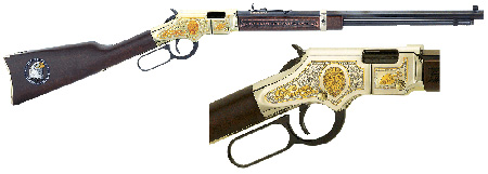 HENRY LAW ENFORCEMENT TRIBUTE 22S/L/LR 20" OCTAGON ENGRAVED - for sale
