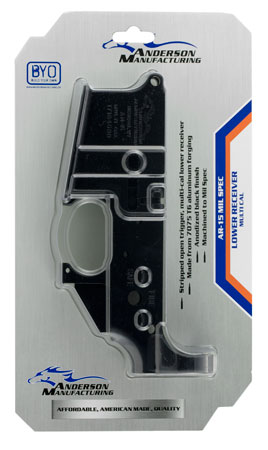 ANDERSON AR-15 STRIPPED LOWER RECEIVER ALUMINUM BLACK< - for sale