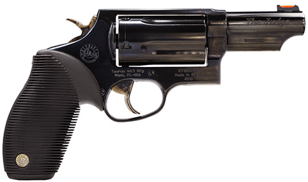 TAURUS JUDGE 45LC/410 2.5" 3" FS 5-SHOT BLUED RUBBER - for sale