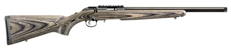 RUGER AMERICAN 22WMR 9-SHOT 18" HVY BBL THREADED BLK LAMIN - for sale