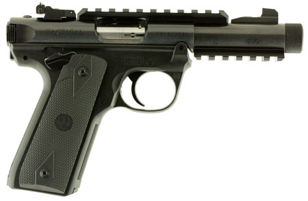 RUGER MARK IV 22/45 TACTICAL 22LR 4.40 ADJ. BLACK  RUBBER - for sale