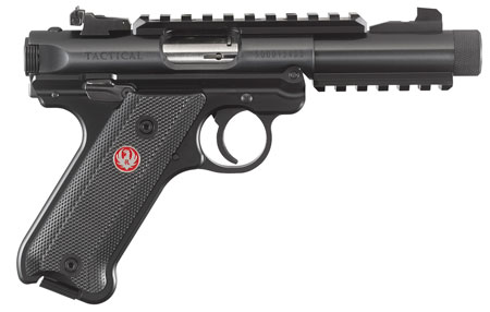 RUGER MARK IV TACTICAL 22LR 4.40" ADJ. THREADED BBL SYN. - for sale