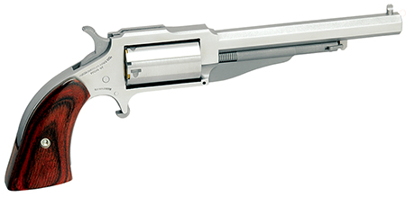 NAA "THE EARL" MINI-REVOLVER 22WMR 4" FS S/S WOOD - for sale