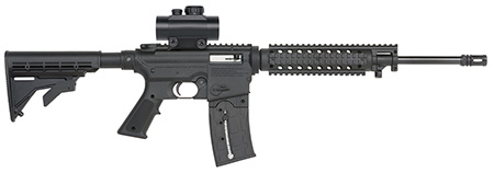 MOSSBERG 715T FLAT TOP 22LR 16.25" 25RD RED DOT BLUED/SYN - for sale