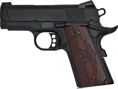 COLT DEFENDER 9MM 3" 7RD ANODIZE BLUED G10 GRIPS - for sale