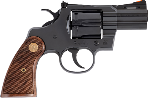 COLT PYTHON 357MAG 2.5" 6RD BLUED WALNUT GOLD MEDALLION - for sale